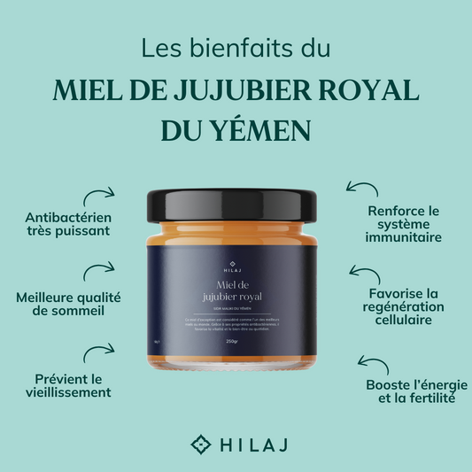 Bienfaits du miel de jujubier royal du Yémen