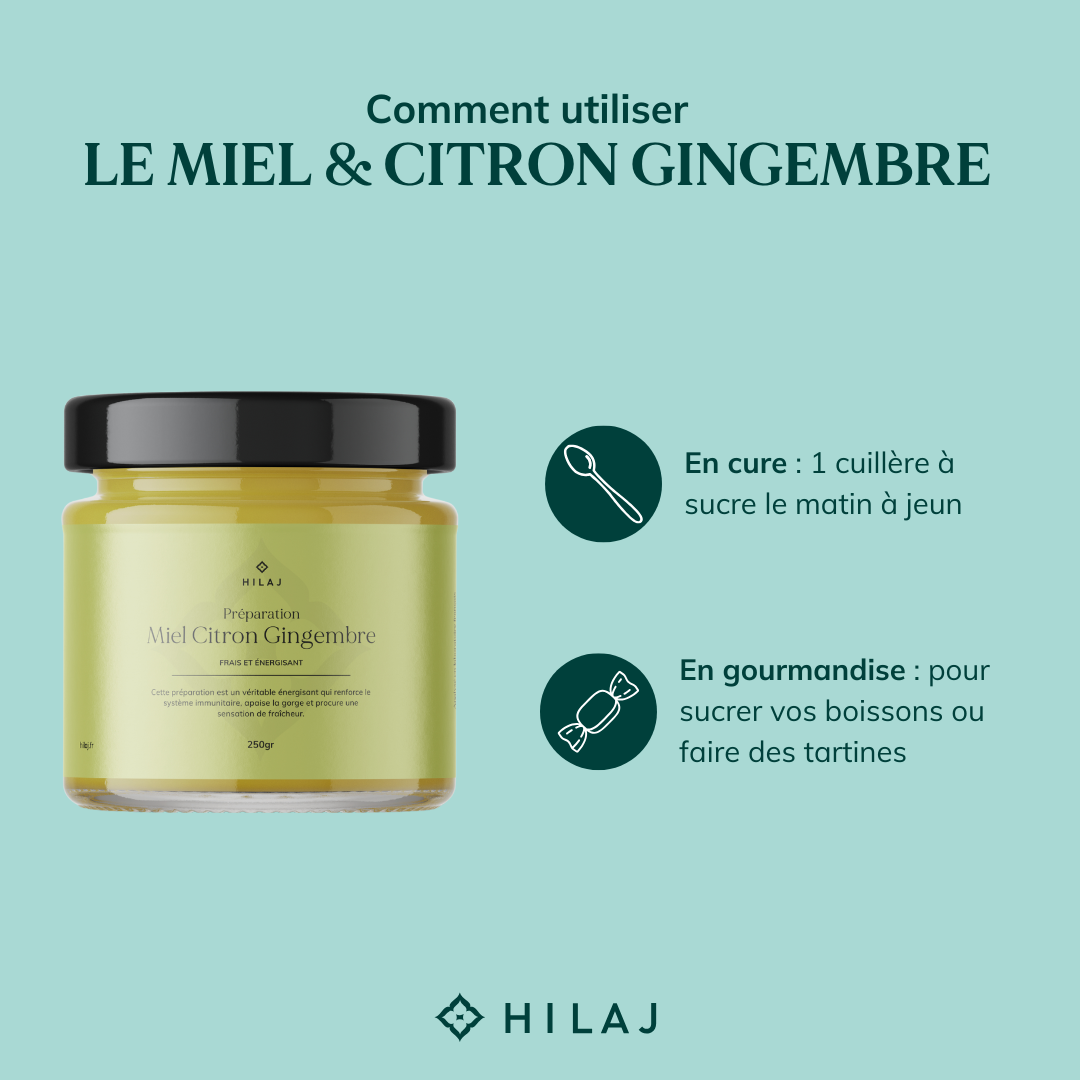 Préparation Miel, Gingembre & Citron
