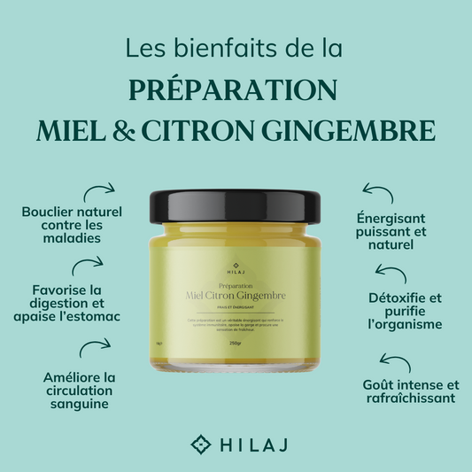 Préparation Miel, Gingembre & Citron