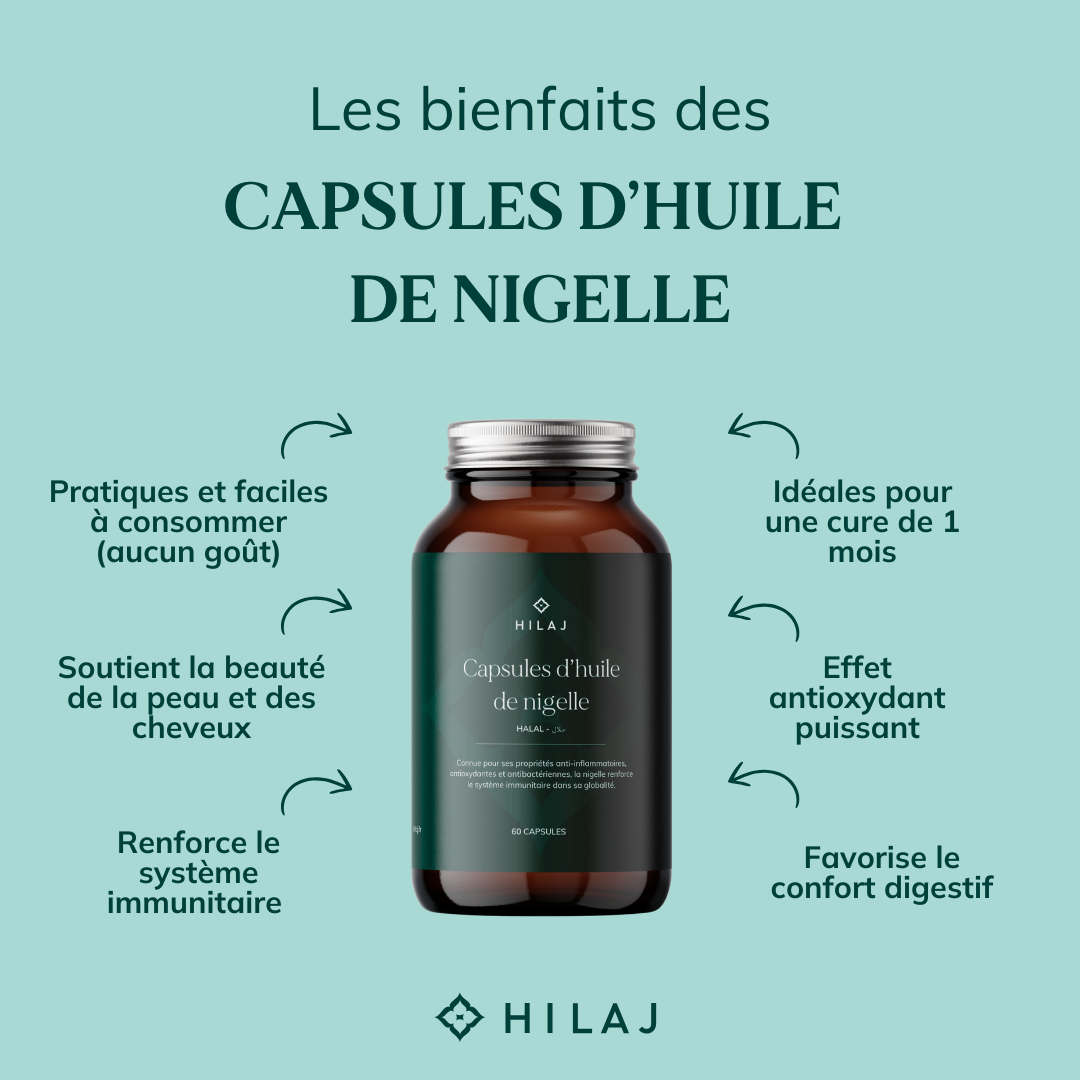 Capsules d'huile de nigelle