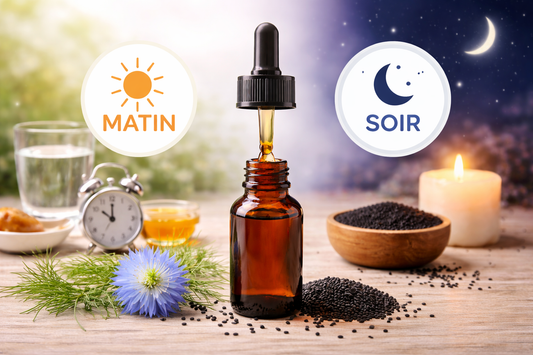 huile de nigelle matin ou soir quel est le meilleur moment pour la prendre bienfaits et utilisation