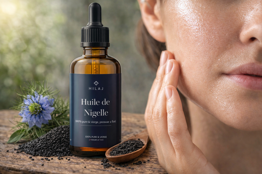Huile de nigelle et peau grasse : usage interne ou externe ?