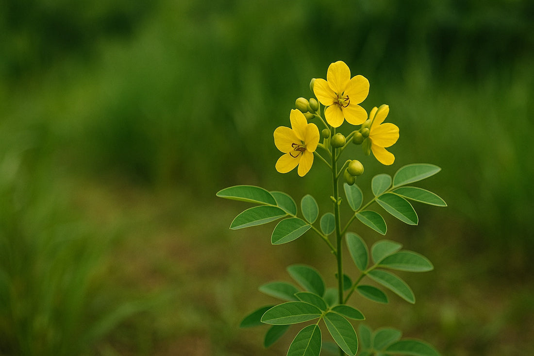 Plant de séné naturel aux fleurs jaunes, plante médicinale pour la digestion – Hilaj Naturel