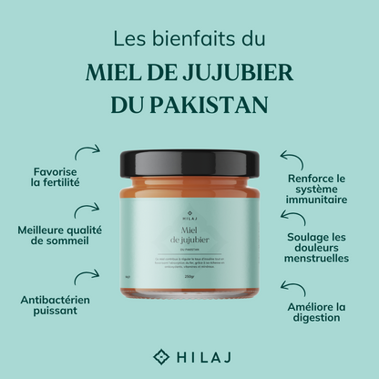 Miel de jujubier du Pakistan