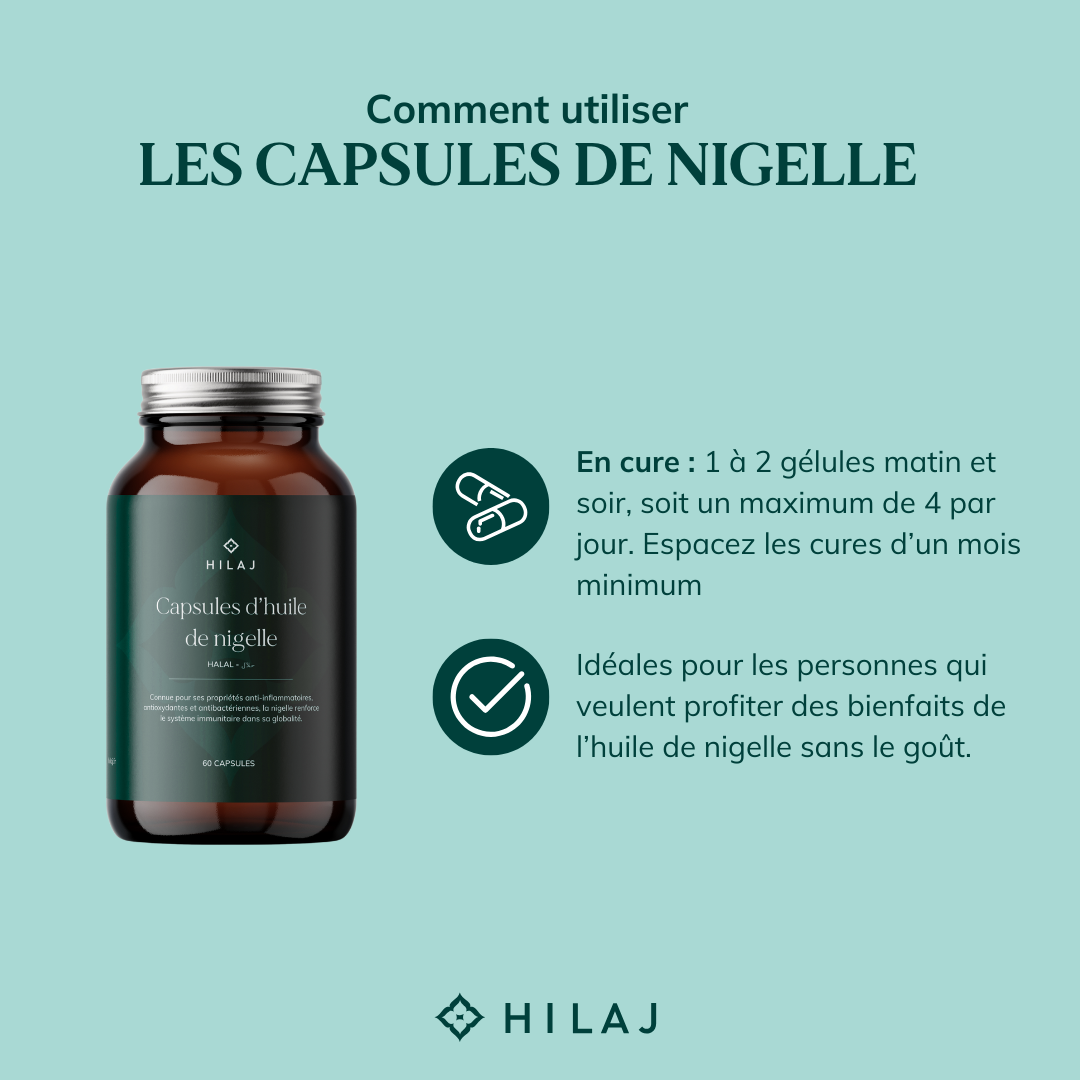 Capsules d'huile de nigelle